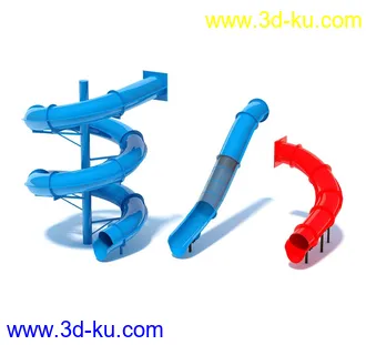 水上滑梯,旋转滑梯,组合滑梯,充气城堡,充气滑梯,儿童水上乐园,模型合集的图片