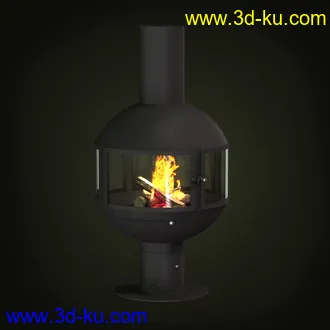 壁炉模型,火炉,暖炉,火堆,火炬,火石,光灯,木柴,取暖设备,照明设备,火模型合集的图片4