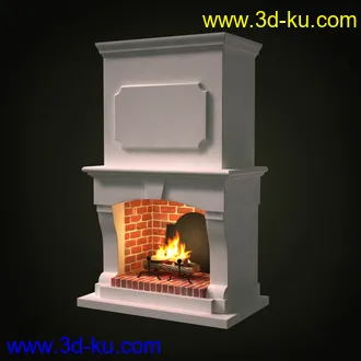 壁炉模型,火炉,暖炉,火堆,火炬,火石,光灯,木柴,取暖设备,照明设备,火模型合集的图片32