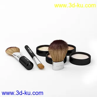 彩妆盘,彩妆盒,粉底膏,粉底霜,BB霜,粉饼,镜子,化妆盒,化妆刷,定妆粉,模型合集的图片1