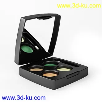 彩妆盘,彩妆盒,粉底膏,粉底霜,BB霜,粉饼,镜子,化妆盒,化妆刷,定妆粉,模型合集的图片2