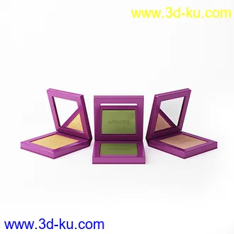彩妆盘,彩妆盒,粉底膏,粉底霜,BB霜,粉饼,镜子,化妆盒,化妆刷,定妆粉,模型合集的图片5