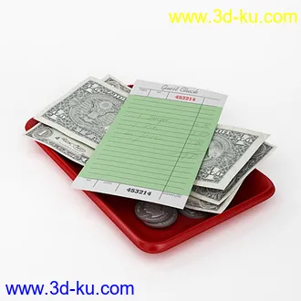 硬币,钱,钞票,杯子,咖啡杯,瓶子,POST机,信用卡,钱夹,纸币,模型合集的图片4