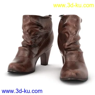 高跟鞋,长筒靴,马丁靴,皮革牛仔靴,骑士靴,长绒保暖棉靴,皮鞋,皮靴,模型合集的图片