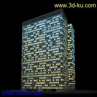 夜晚摩天大楼,夜晚高楼大厦,灯光大厦,商业大厦,高层建筑,大厦夜境,建筑模型合的图片