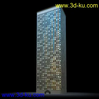 夜晚摩天大楼,夜晚高楼大厦,灯光大厦,商业大厦,高层建筑,大厦夜境,建筑模型合的图片