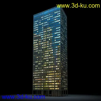 夜晚摩天大楼,夜晚高楼大厦,灯光大厦,商业大厦,高层建筑,大厦夜境,建筑模型合的图片