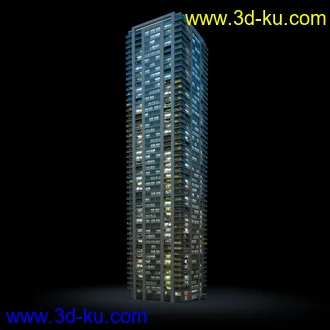 夜晚摩天大楼,夜晚高楼大厦,灯光大厦,商业大厦,高层建筑,大厦夜境,建筑模型合的图片