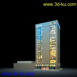 夜晚摩天大楼,夜晚高楼大厦,灯光大厦,商业大厦,高层建筑,大厦夜境,建筑模型合的图片