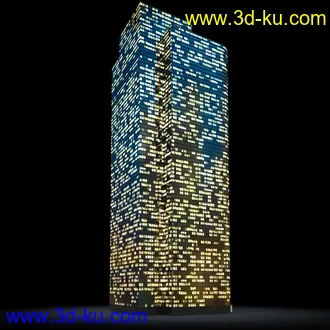 夜晚摩天大楼,夜晚高楼大厦,灯光大厦,商业大厦,高层建筑,大厦夜境,建筑模型合的图片