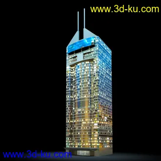 夜晚摩天大楼,夜晚高楼大厦,灯光大厦,商业大厦,高层建筑,大厦夜境,建筑模型合的图片