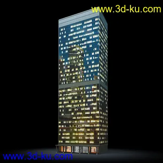 夜晚摩天大楼,夜晚高楼大厦,灯光大厦,商业大厦,高层建筑,大厦夜境,建筑模型合的图片