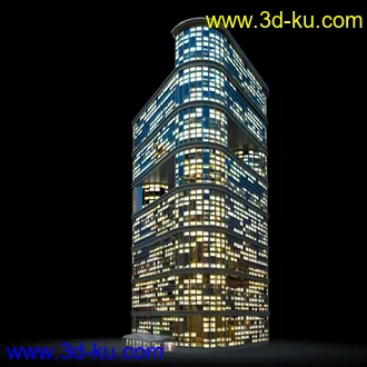 夜晚摩天大楼,夜晚高楼大厦,灯光大厦,商业大厦,高层建筑,大厦夜境,建筑模型合的图片