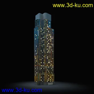 夜晚摩天大楼,夜晚高楼大厦,灯光大厦,商业大厦,高层建筑,大厦夜境,建筑模型合的图片