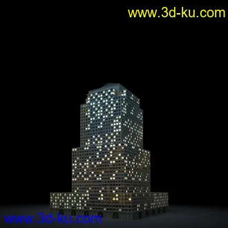 夜晚摩天大楼,夜晚高楼大厦,灯光大厦,商业大厦,高层建筑,大厦夜境,建筑模型合的图片