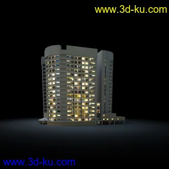 夜晚摩天大楼,夜晚高楼大厦,灯光大厦,商业大厦,高层建筑,大厦夜境,建筑模型合的图片