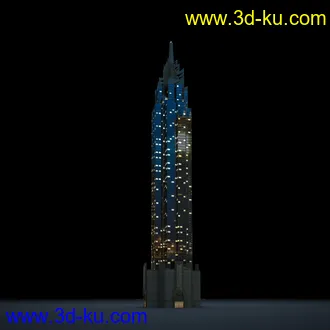 夜晚摩天大楼,夜晚高楼大厦,灯光大厦,商业大厦,高层建筑,大厦夜境,建筑模型合的图片