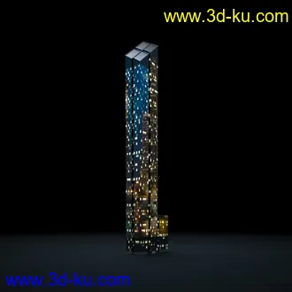夜晚摩天大楼,夜晚高楼大厦,灯光大厦,商业大厦,高层建筑,大厦夜境,建筑模型合的图片