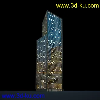 夜晚摩天大楼,夜晚高楼大厦,灯光大厦,商业大厦,高层建筑,大厦夜境,建筑模型合的图片