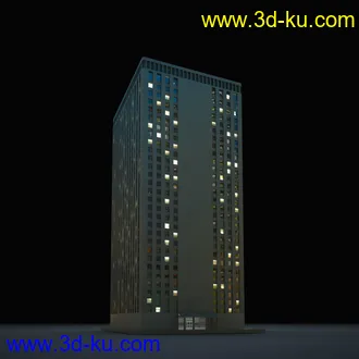 夜晚摩天大楼,夜晚高楼大厦,灯光大厦,商业大厦,高层建筑,大厦夜境,建筑模型合的图片
