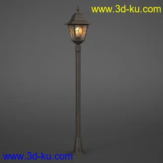 路灯模型,庭院灯模型,别墅灯,街灯,古堡灯,铜灯,仿古灯,灯饰模型合集的图片1