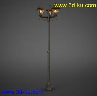 路灯模型,庭院灯模型,别墅灯,街灯,古堡灯,铜灯,仿古灯,灯饰模型合集的图片9