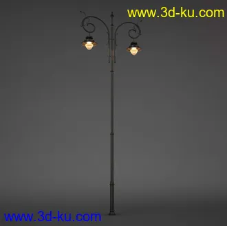路灯模型,庭院灯模型,别墅灯,街灯,古堡灯,铜灯,仿古灯,灯饰模型合集的图片10