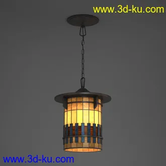 吊灯模型,挂灯,铜灯,铁链灯,天花灯,油灯,复古灯,城堡灯,灯饰模型合集的图片