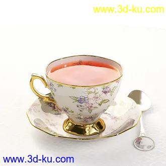 茶壶,茶杯,陶瓷壶,酒瓶,酒杯,马克杯,水杯,咖啡杯,汤锅,餐具模型合集的图片9