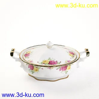 茶壶,茶杯,陶瓷壶,酒瓶,酒杯,马克杯,水杯,咖啡杯,汤锅,餐具模型合集的图片21