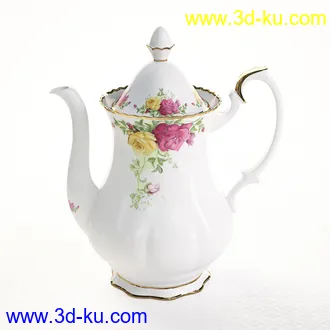 茶壶,茶杯,陶瓷壶,酒瓶,酒杯,马克杯,水杯,咖啡杯,汤锅,餐具模型合集的图片