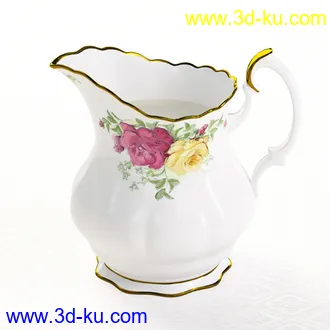 茶壶,茶杯,陶瓷壶,酒瓶,酒杯,马克杯,水杯,咖啡杯,汤锅,餐具模型合集的图片25