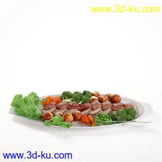 菜肴模型,海鲜,酱汁,汤,米粉,米饭,生菜,蔬菜,西兰花,肉片,水果蛋糕,食物模型合集的图片