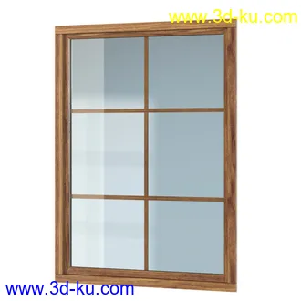 平开窗,推拉窗,射窗,上悬窗,转旋窗,铝合金窗,木窗,铁窗,玻璃窗,窗户模型合集的图片16