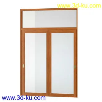 平开窗,推拉窗,射窗,上悬窗,转旋窗,铝合金窗,木窗,铁窗,玻璃窗,窗户模型合集的图片28