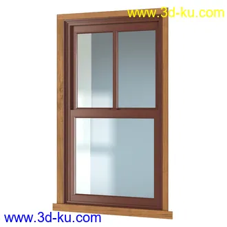 平开窗,推拉窗,射窗,上悬窗,转旋窗,铝合金窗,木窗,铁窗,玻璃窗,窗户模型合集的图片42