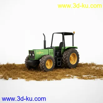农用拖拉机,拖车,装载车,卡车,收割机,铲车,挖掘机,割草机,播种机,装卸机,工程车模型合集的图片2