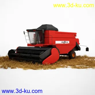 农用拖拉机,拖车,装载车,卡车,收割机,铲车,挖掘机,割草机,播种机,装卸机,工程车模型合集的图片3