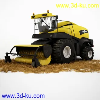 农用拖拉机,拖车,装载车,卡车,收割机,铲车,挖掘机,割草机,播种机,装卸机,工程车模型合集的图片6