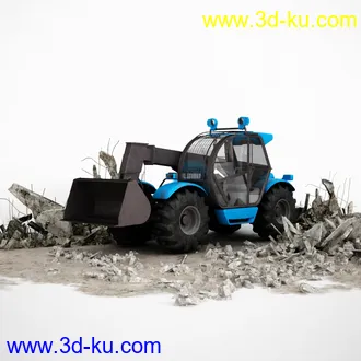 农用拖拉机,拖车,装载车,卡车,收割机,铲车,挖掘机,割草机,播种机,装卸机,工程车模型合集的图片7