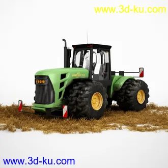 农用拖拉机,拖车,装载车,卡车,收割机,铲车,挖掘机,割草机,播种机,装卸机,工程车模型合集的图片