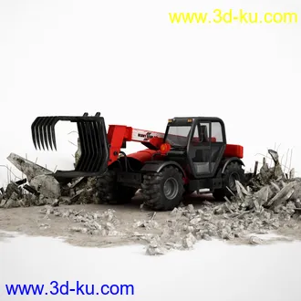 农用拖拉机,拖车,装载车,卡车,收割机,铲车,挖掘机,割草机,播种机,装卸机,工程车模型合集的图片18