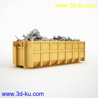 卡车车箱,集装箱,简易铁皮屋,水泥管,水泥板,提示牌,木材,木板,木箱,铁管,建筑工程模型合集的图片