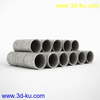 卡车车箱,集装箱,简易铁皮屋,水泥管,水泥板,提示牌,木材,木板,木箱,铁管,建筑工程模型合集的图片