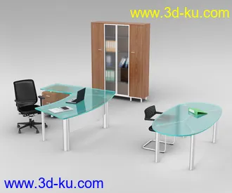办公室场景,桌子,椅子,组合家具,饮水机,文件夹,书笔,电脑,打印机,员工桌,办公桌,会议桌,办公物品模型