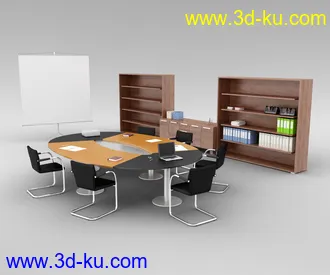 办公室场景,桌子,椅子,组合家具,饮水机,文件夹,书笔,电脑,打印机,员工桌,办公桌,会议桌,办公物品模型