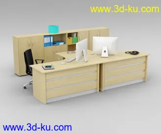 办公室场景,桌子,椅子,组合家具,饮水机,文件夹,书笔,电脑,打印机,员工桌,办公桌,会议桌,办公物品模型