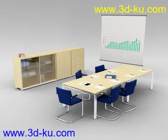 办公室场景,桌子,椅子,组合家具,饮水机,文件夹,书笔,电脑,打印机,员工桌,办公桌,会议桌,办公物品模型
