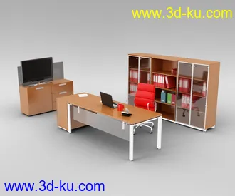 办公室场景,桌子,椅子,组合家具,饮水机,文件夹,书笔,电脑,打印机,员工桌,办公桌,会议桌,办公物品模型