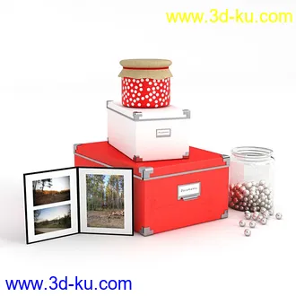 装饰瓶子,红酒杯,陶器,相册,蜡烛,礼物盒,箱子,文件夹,罐子,室内物品模型合集的图片